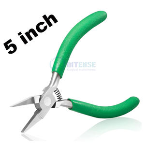 High Quality Stainless Steel 5 Inch Mini Bent <b>Nose</b> <b>Pliers</b> Jewelry Making 45 Degree Curved Serrated Jaws Micro <b>Needle</b> <b>Pliers</b> - Product Image 6