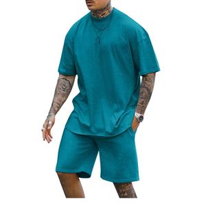 Conjunto de Camisetas Personalizadas para hombre con precios al por mayor, conjunto de ropa deportiva informal a la moda con letras para hombre, conjunto de camisetas y pantalones cortos de BD - Product Image 3