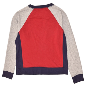 Sudadera de cuello redondo de mezcla de algodón rojo para mujer, Top básico informal con impresión Digital para invierno - Product Image 2