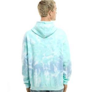 Nouveauté Pull à capuche en molleton surdimensionné personnalisé à effet délavé Tie Dye Design délavé au soleil 100% polyester Coupe régulière pour l'hiver - Product Image 6