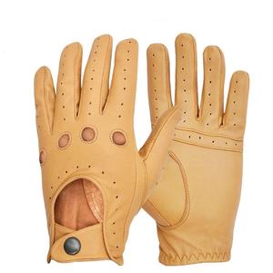 Guantes de cuero genuino para hombre, talla XL, suaves, cálidos, para invierno, conducción al aire libre, protección contra impactos, alta calidad a un precio - Product Image 1