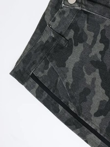 Jean de pierna recta para hombre, ropa informal versátil para exteriores, cómodo, transpirable, estampado de camuflaje, ropa de calle lavada - Product Image 3