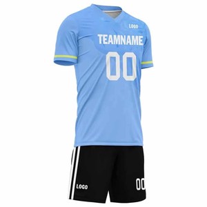 Uniformes de Fútbol Transpirables de Secado Rápido 100% Poliéster, Diseña Tu Propio Logotipo de Equipo y Nombre de Equipo Personalizado, Manga Corta - Product Image 4