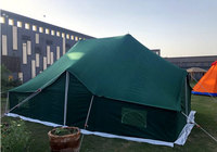 Grande tente d'empereur de luxe en toile coupe-vent pour l'extérieur, maison portable pour la randonnée et le camping