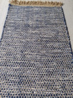 Hochwertige Moderne Karierte Anpassbare Baumwollseil-Design Jacquard-Gewebte Handgefertigte Teppich-Sets Flachgewebe PET
