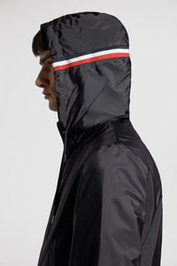 Vestes coupe-vent en toile pour hommes, logo personnalisé OEM, hiver, coupe slim, logo personnalisé sur le devant, grande taille, séchage rapide, respirantes, pour l'extérieur - Product Image 5