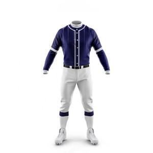 Venta al por mayor personalizado varios estilos transpirable poliéster béisbol Jersey traje personalizado ropa deportiva Jersey pantalón Kit sublimación diseño - Product Image 3