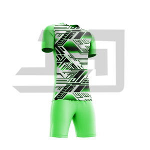 Uniforme de Fútbol para Club, Camiseta y Pantalones Cortos Transpirables, Ligeros, 100% Poliéster, Nombre del Equipo Personalizado para Profesionales - Product Image 3
