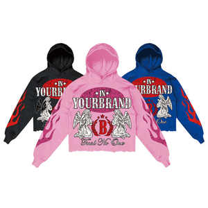 LOGO personnalisé vente en gros pull-over pour homme vierge avec fermeture éclair intégrale manteau à capuche avec fermeture éclair intégrale pour homme - Product Image 4