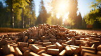 Granulés de bois de pin Cortez de qualité supérieure 6 mm, combustible biomasse certifié EN+, vente en gros usine, sac de 1000 kg, sac de 15 kg, teneur en cendres de 0,7 %