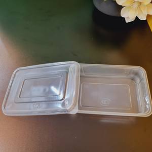Fournisseur haut de gamme, prix bas, logo personnalisé pour les aliments/fruits/salades avec couvercle, boîte en plastique rectangulaire jetable transparente - Product Image 2