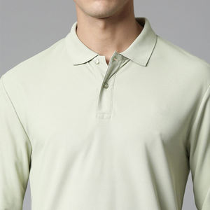 Approvisionnement direct d'usine personnalisé à manches longues pour hommes pour chemise pour été tenue décontractée motif solide coton/fibre de bambou rapide - Product Image 3