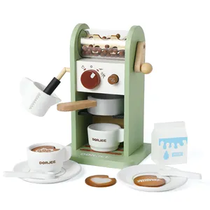 Direkt verkauf Günstige hölzerne Kaffee maschine Pretend Play Toys so tun, als würden Sie Vorschul holz spielen