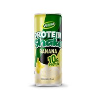 Boisson Protéinée Chocolat en Canette 250 ml, 10g de Protéines par Portion pour un Gain d'Énergie, Jus de Fruits et Légumes