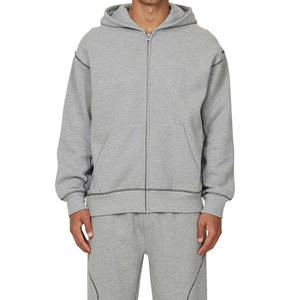 Sweat-shirt à capuche zippé pour homme, en molleton surdimensionné, vente en gros, fabrication OEM, marque privée, vêtements, marques mondiales, B2B - Product Image 5