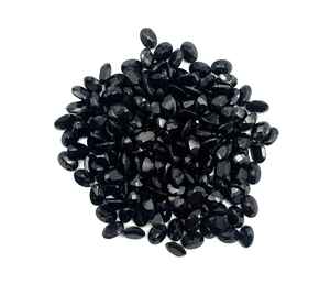 Piedra Preciosa de Ónice Negro Natural, Corte Ovalado Facetado, Pulido, Calidad AAA, de 3x5mm a 10x14mm, Suelta - Product Image 5