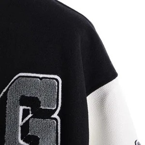 Veste Streetwear de baseball et de moto en toile de cuir véritable pour hommes-Imperméable - Product Image 3