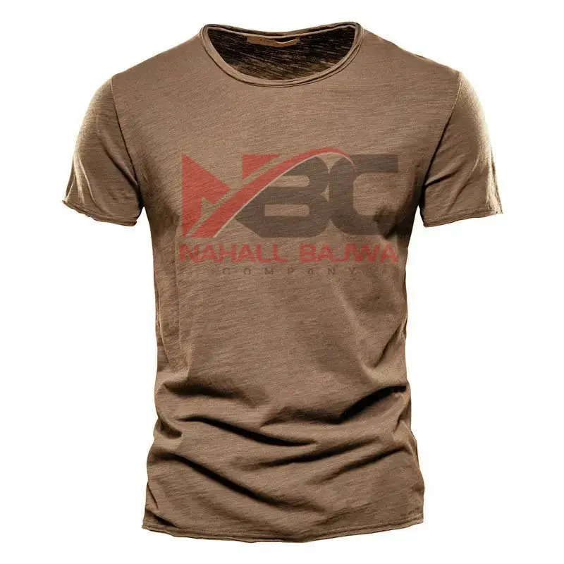 Top Vente Été Coton T-shirt Hommes Solide Couleur Conception Personnalisée O-cou T-shirt Casual Wear Vêtements pour Hommes Tee Shirt Hommes.