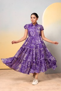 Meilleure qualité prix usine indien pakistanais dernière robe en soie tigré pleine robe de vente chaude disponible à la quantité en vrac - Product Image 6