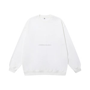 Sudadera con capucha personalizada con logotipo, de algodón liso, cuello redondo, tejido francés, blanca, para hombre - Product Image 1