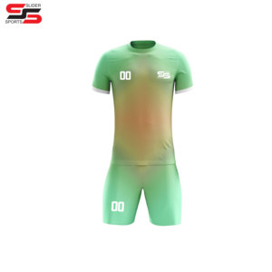 Ensembles de football pour hommes personnalisables par sublimation complète Nom Logo Imprime des uniformes de football à manches courtes à prix réduit - Product Image 5