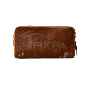 Meilleures ventes de cas de taches de cheveux de peau de vache avec fermeture à glissière nouveau design fabriqué en usine - Product Image 4