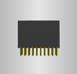 Connecteur de montage en surface verticale SMS‑110‑01‑S‑D, pas de 1,27 mm, 20 positions, connecteur carte-carte pour circuit imprimé - Product Image 3