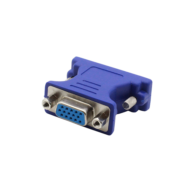 DVI-I 24+5 Port Converter Male VGA Female Adapter PVC Jacket for Projector Monitor Industrial Camera Audio Twisted Pair SCART 4K