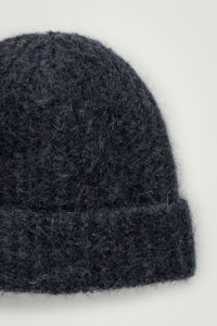 Gorro de mohair unisex para hombre tejido jacquard personalizado con logotipo personalizado ropa de calle cálida gorro de mohair de invierno para hombre - Product Image 5