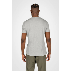 Camiseta Gris Lisa al por Mayor para Hombre, de Algodón Pesado, Manga Corta, Cuello Redondo, Trackstar OEM, Marca Privada TSI-G05-P0277 - Product Image 4