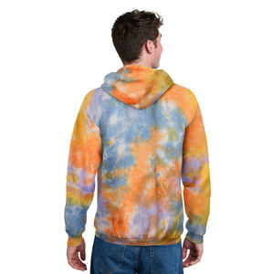 Alta calidad para hombre Tie Dye Hoodie Heavyweight Cotton Pullover Sudadera Moda Street Style Custom Branding Mens Hoodie - Product Image 5