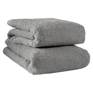 [OEM Customize] Cotton 100% Bath Towel Made in Japan 24in*51in 450GSM Customize Color 60cm*130cm Low MOQ Hotel Spa Warm Grey