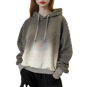 Sudaderas con Capucha para Mujer al por Mayor, Transpirables, Antiarrugas, Servicio OEM, Impresión de Logotipo Personalizado - Product Image 2