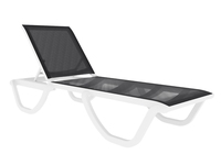 Chaise longue en plastique de haute qualité pour l'extérieur, chaise de plage pour hôtel, spa, complexe hôtelier, parc aquatique, design moderne