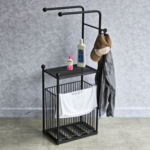 Estante de Almacenamiento Moderno para Baño KPT68021, Estructura de Hierro con Recubrimiento en Polvo y Acabado de Aluminio, Montaje en Esquina, Material de Hierro y Aluminio - Product Image 2