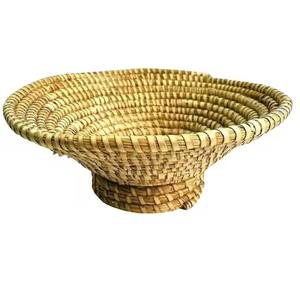 Bol en rotin fait à la main stockage tissé polyvalent pour les essentiels de cuisine fruits collations noix décor de table en gros de l'inde - Product Image 5
