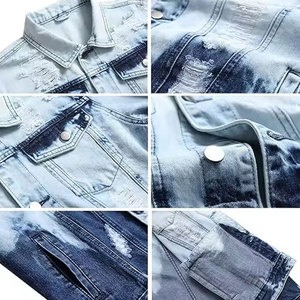 High Quality Made Men Jeans <b>Jackets</b> <b>Lightweight</b> Men Jeans <b>Jackets</b> Custom Design Men Jeans <b>Jackets</b> - Product Image 5