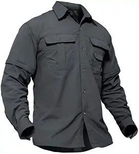 Camisetas personalizadas de uniforme de guardia de seguridad táctica para hombre de manga larga - Product Image 6