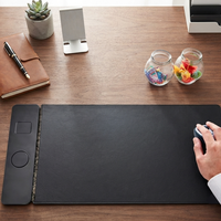 CARDSILK Nuevo Mousepad Inalámbrico Extra Grande para Escritorio, Oficina, Computadora, con Carga Magnética Rápida Desmontable