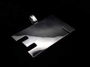 Pendentif en argent 925 de luxe avec logo personnalisé, moissanite, 3 pouces, grande taille, rond, médaille avec sertissage à griffes, clarté VVS, style hip-hop - Product Image 2