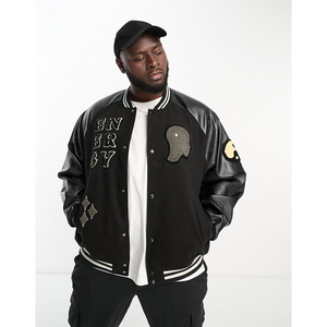 Nouveaux patchs en chenille brodés personnalisés Varsities Letterman Baseball College Jacket Veste universitaire de haute qualité - Product Image 1