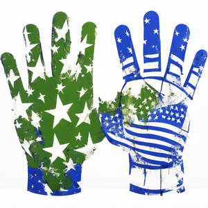 ถุงมืออเมริกันฟุตบอล100% ชุดกีฬาพิมพ์ลายโลโก้ส่วนตัว - Product Image 2