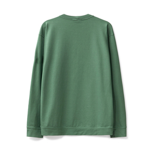 Sweatshirts unis surdimensionnés à col rond personnalisés pour hommes Designer en coton unisexe polaire tissu graphique logo imprimé brodé - Product Image 2