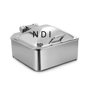 จานชุบนิกเกิลสำหรับใส่อาหารสำหรับงานเลี้ยงอาหารค่ำอุปกรณ์จัดเลี้ยงบุฟเฟ่ต์อาหารภาชนะใส่อาหารจานร้อนโลหะ - Product Image 1