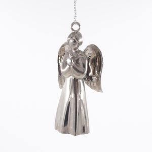 Festive Métal Suspendu Ange Ornements De Noël Arbre Décorations Figurines De Vacances À La Main De Luxe Maison Cadeaux De Fête - Product Image 1