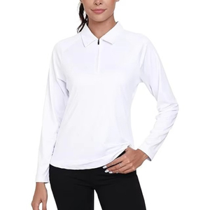 Polos de talla grande para mujer, ropa para correr, camiseta Polo de entrenamiento, diseño personalizado, tarifa al por mayor, servicios OEM, verano 2025 - Product Image 3
