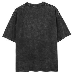 Camiseta de Hombre al por Mayor, Nueva, de Algodón 100% de Alto Gramaje, Tejido de Punto, Holgada, Estilo Vintage, Oversize, con Estampado Personalizado, Transpirable y Ecológica - Product Image 2
