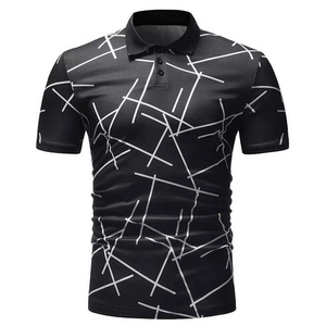 Personnalisé 88% Coton 12% Polyester 12% Spandex Nouveau Design Sublimé Hommes Séchage Rapide Sans Col pour Polo Cool Man for Polo - Product Image 5