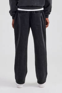 OEM al por mayor personalizado Sudadera con capucha y Jogger bordado último diseño 100% algodón hombres chándal conjunto Zip Up ácido lavado hombres chándal - Product Image 6