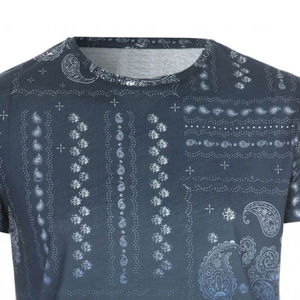 Últimos diseños Hombres Sublimación Camiseta logotipo personalizado/color cómodo de alta calidad 100% algodón suelto ajuste impreso camiseta para hombres - Product Image 3